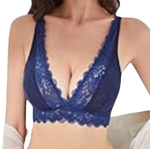 Navy Blue Lace Bralette
